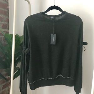 TWENTY sweatshirt with bow sleeve detailing